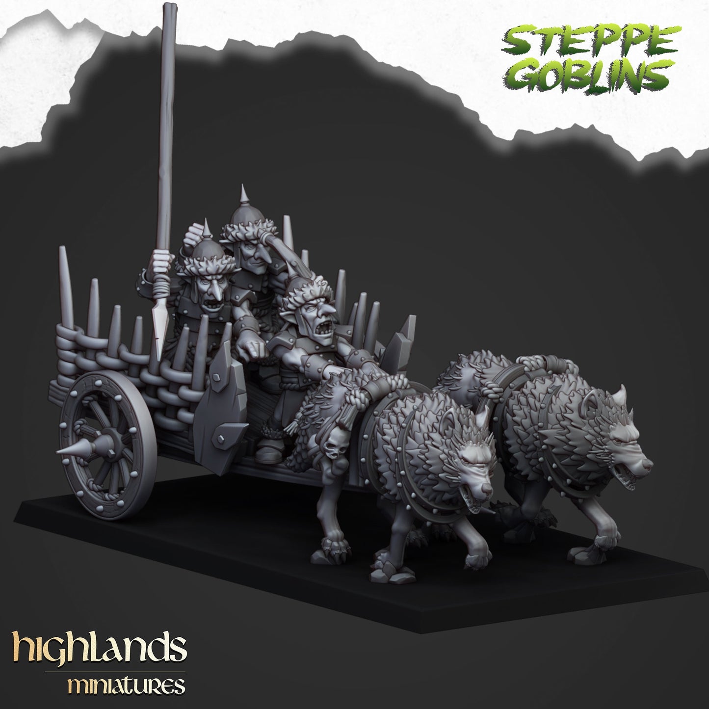 Steppe Goblin Chariot By Highland Miniatures