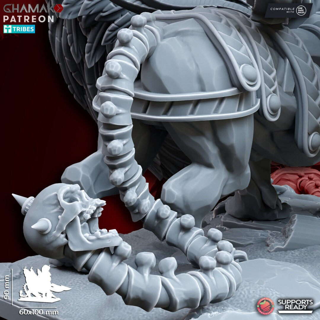 Undead Winged Sphinx by Ghamak Miniatures