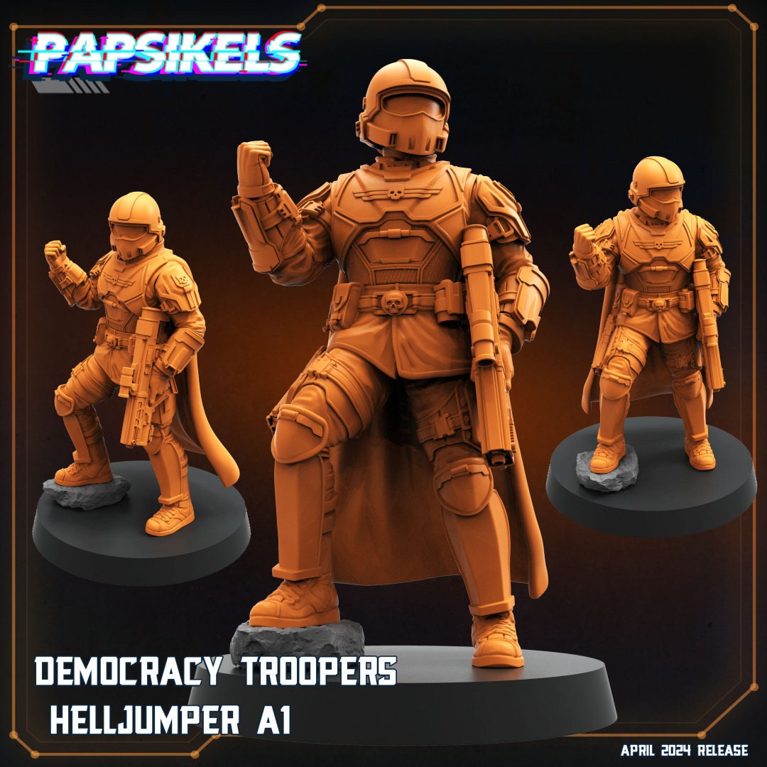 Democracy Troopers by Papsikels Miniatures