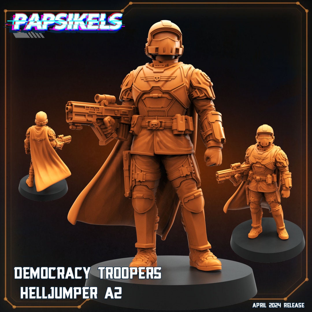 Democracy Troopers by Papsikels Miniatures