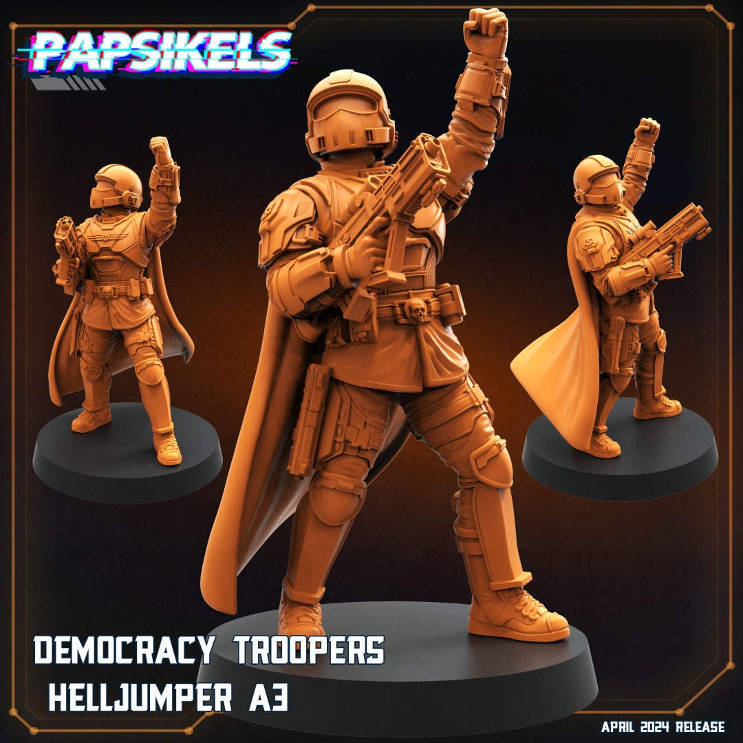 Democracy Troopers by Papsikels Miniatures