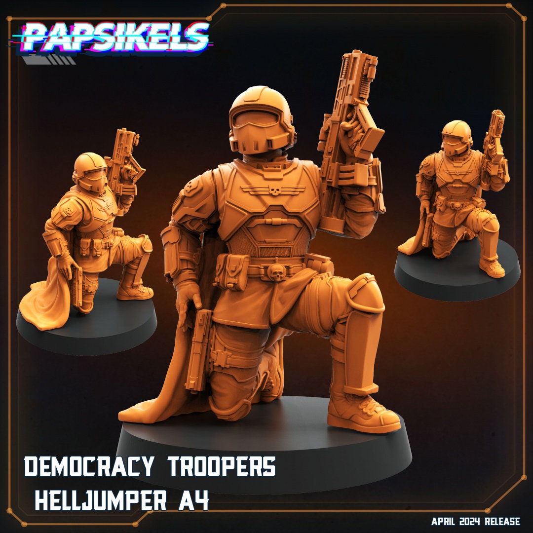 Democracy Troopers by Papsikels Miniatures