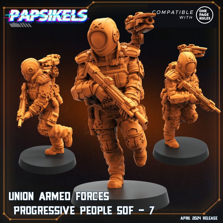 Union Armed Forces Progressive People by Papsikels Miniatures