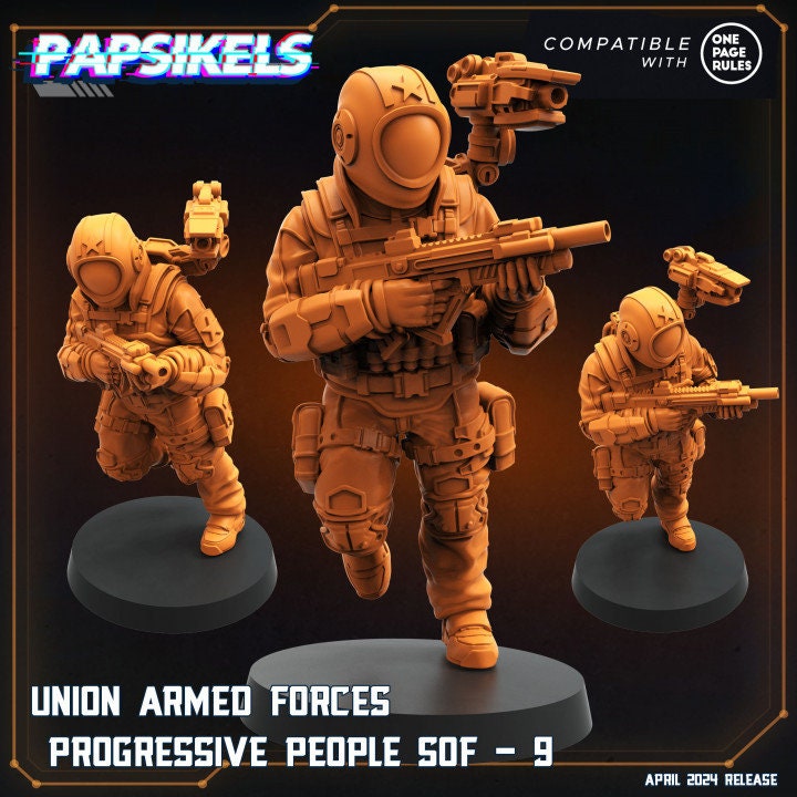 Union Armed Forces Progressive People by Papsikels Miniatures