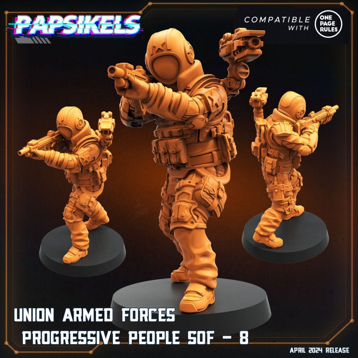 Union Armed Forces Progressive People by Papsikels Miniatures