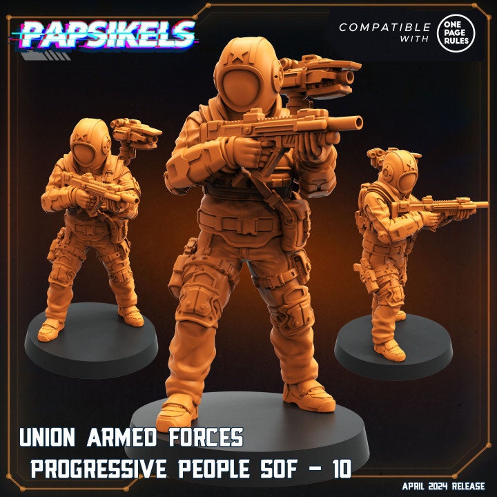 Union Armed Forces Progressive People by Papsikels Miniatures