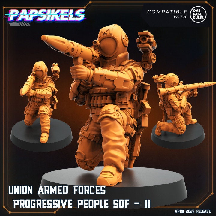 Union Armed Forces Progressive People by Papsikels Miniatures