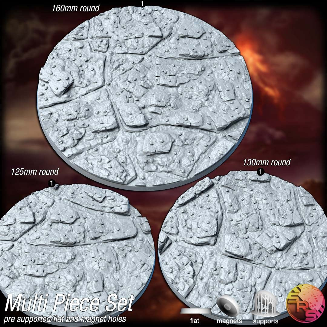 Volcano Bases by Where Legends Stand Miniatures