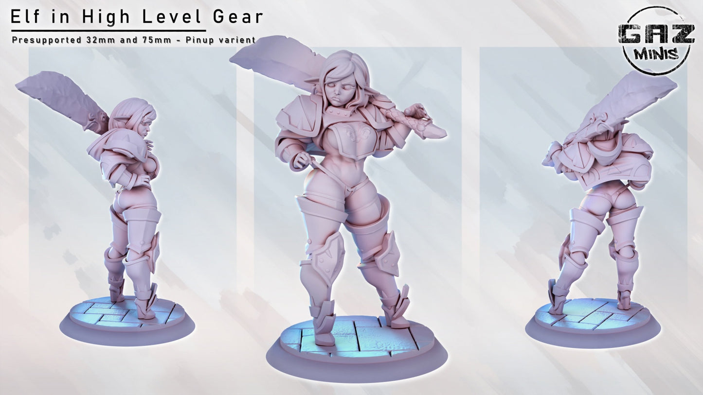 Elf in High Level Gear by Gaz Minis