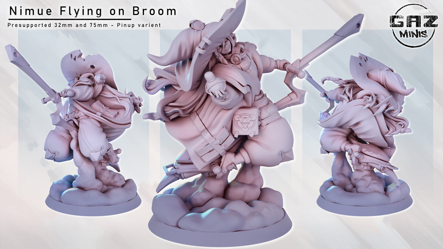 Nimue Flying Goblin Witch by Gaz Minis