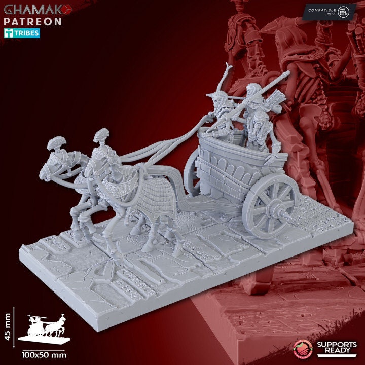 Sand Skeleton Chariots by Ghamak Miniatures