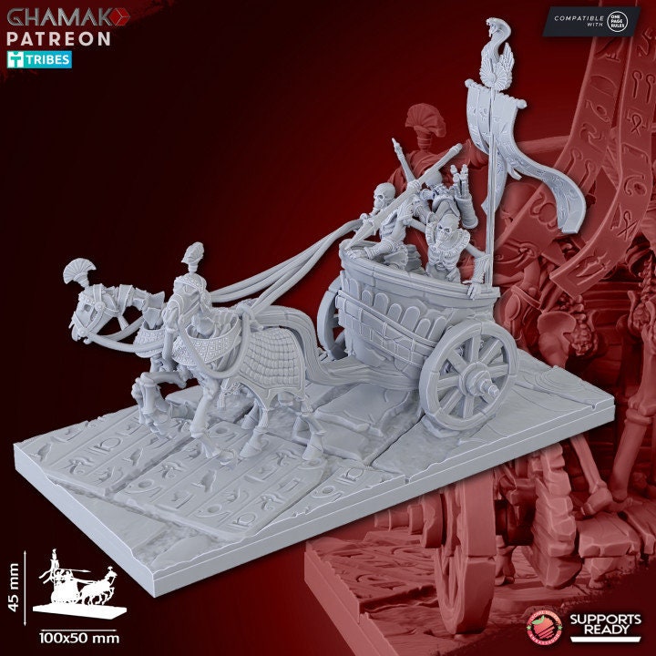 Sand Skeleton Chariots by Ghamak Miniatures