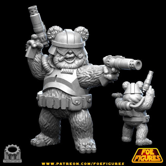 Teddy Bounty Hunter by Foe Figures Miniatures