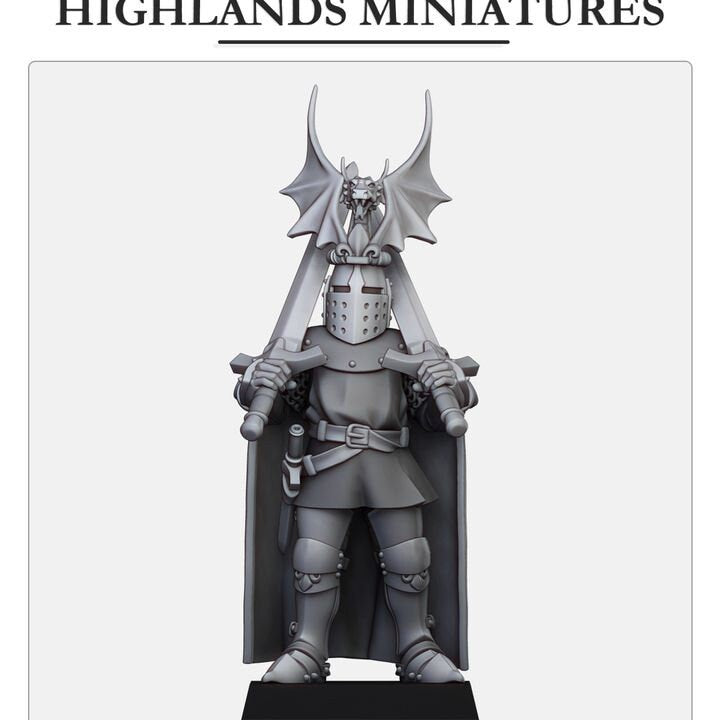 Gallia Sir Jaume Dismounted by Highland Miniatures