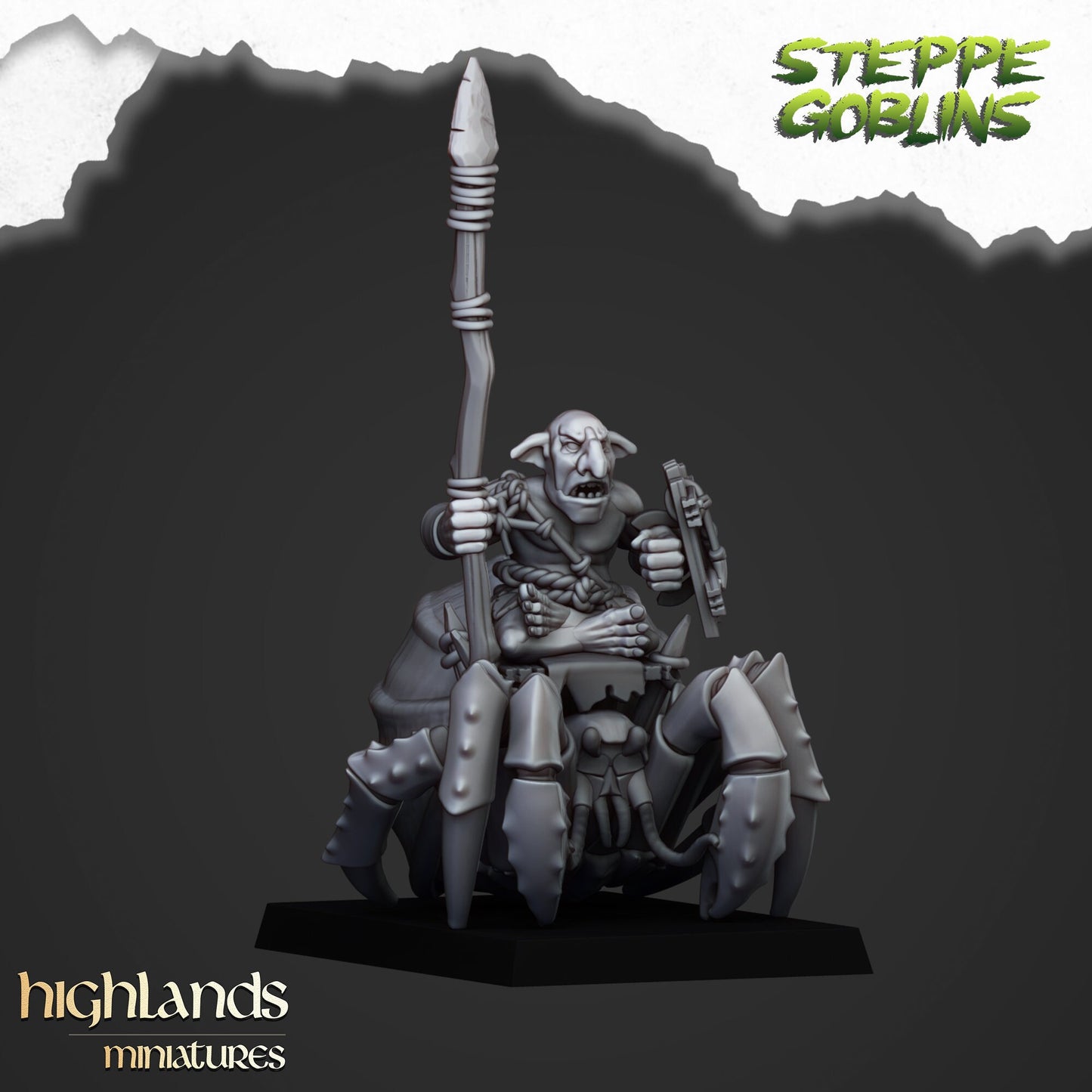 Mounted Coast Goblins Calvary Unit By Highland Miniatures