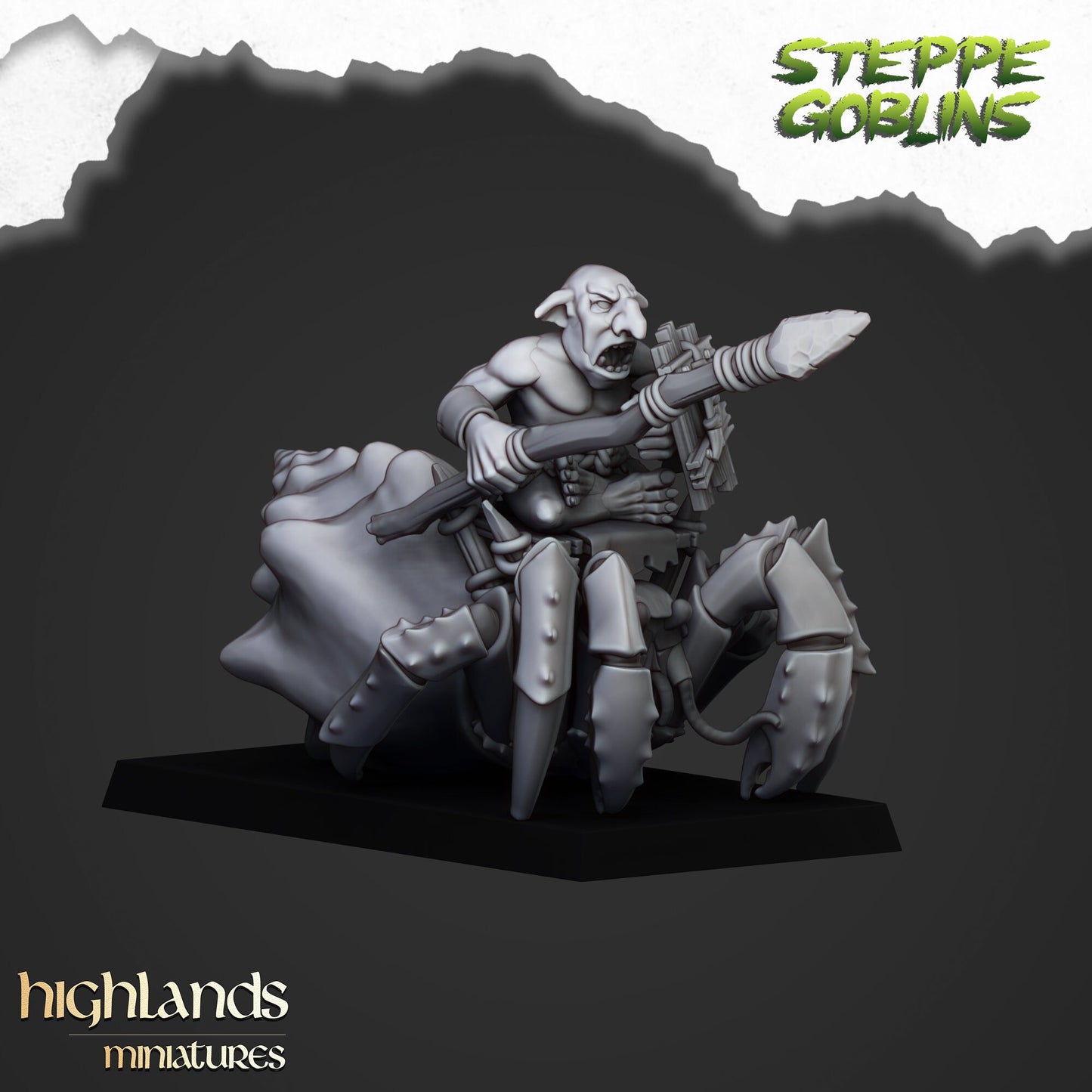 Mounted Coast Goblins Calvary Unit By Highland Miniatures