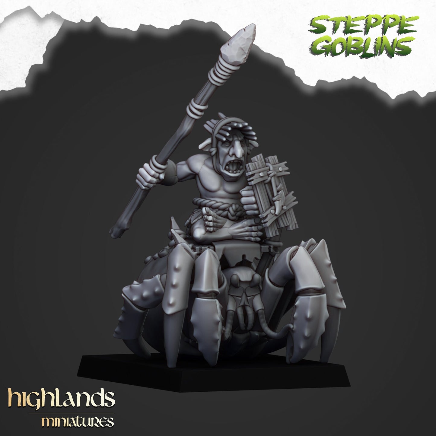 Mounted Coast Goblins Calvary Unit By Highland Miniatures