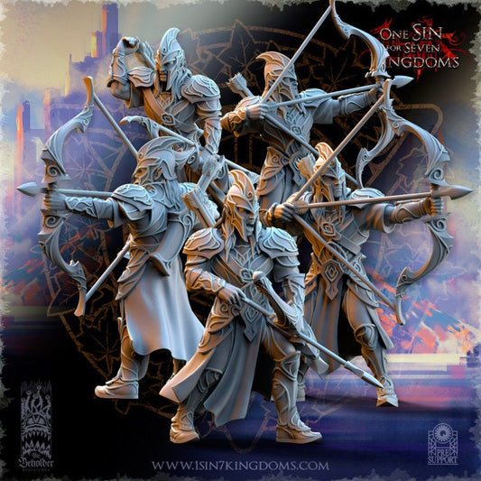 Silvermoor Elves Archers by Beholder Miniatures