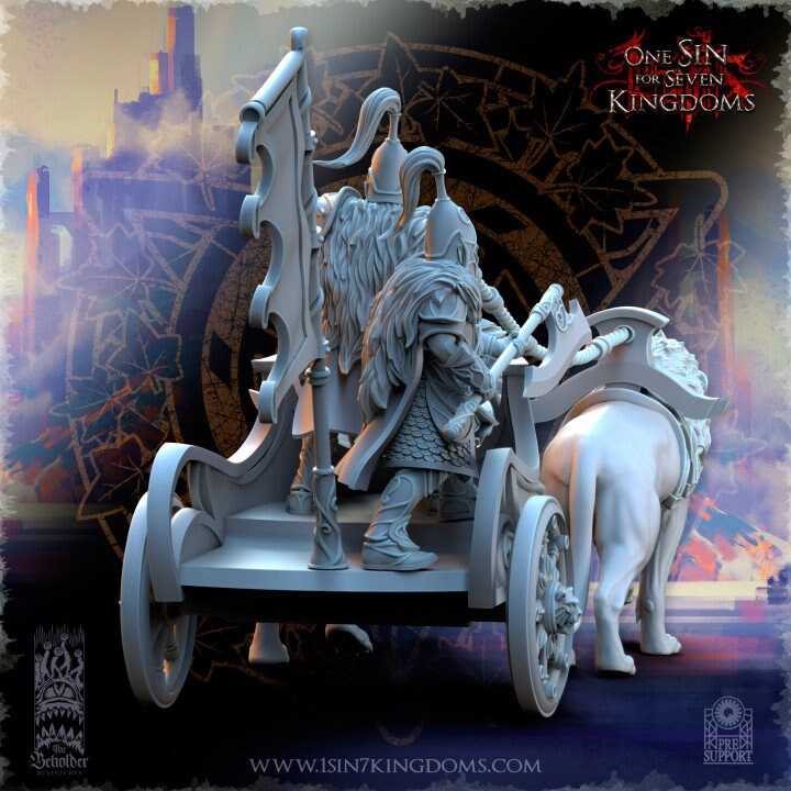 Silvermoor Bear Chariot by Beholder Miniatures