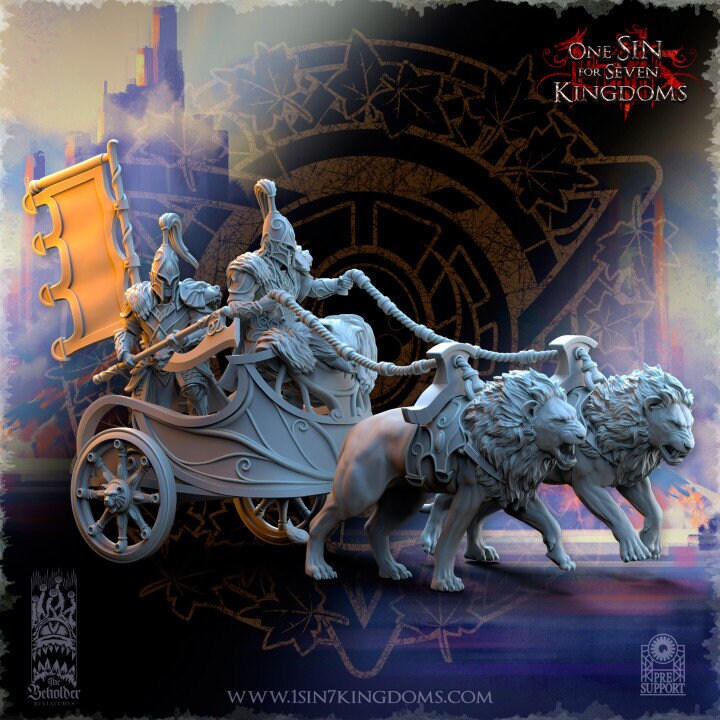 Silvermoor Bear Chariot by Beholder Miniatures