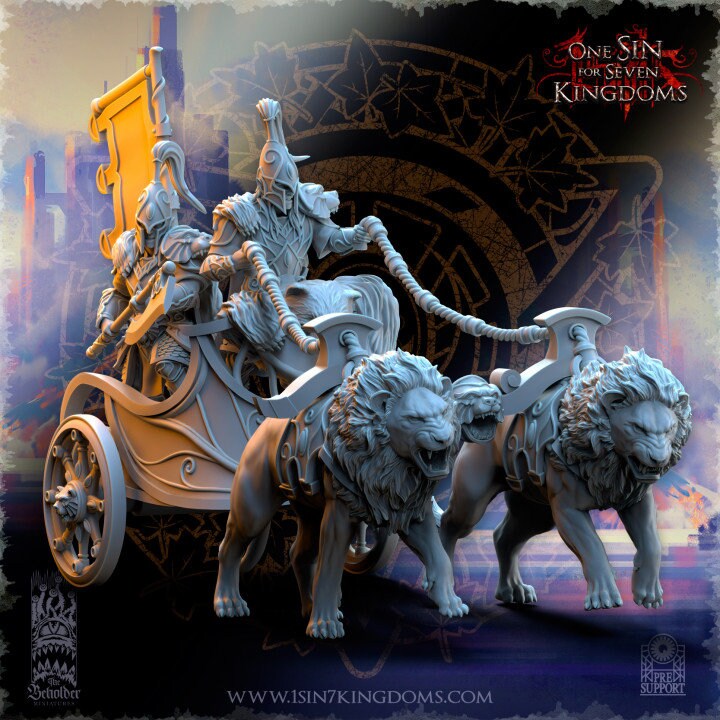 Silvermoor Bear Chariot by Beholder Miniatures