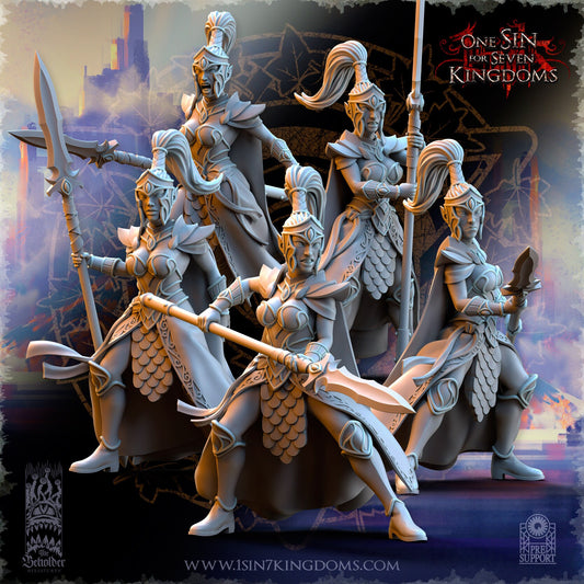 Silvermoor Elves Sisterhood Praetorians by Beholder Miniatures