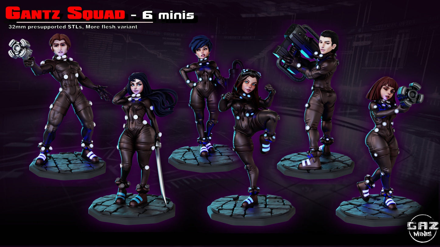 Gantz Squad by Gaz Pin Up Miniatures