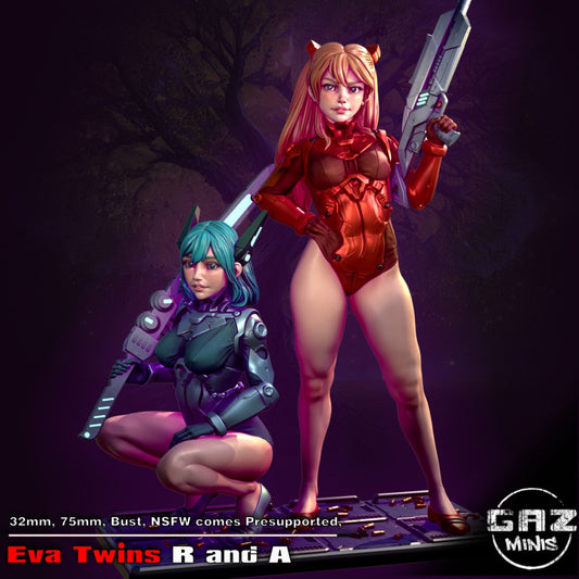 Cyberpunk Eva Twins by Gaz Minis