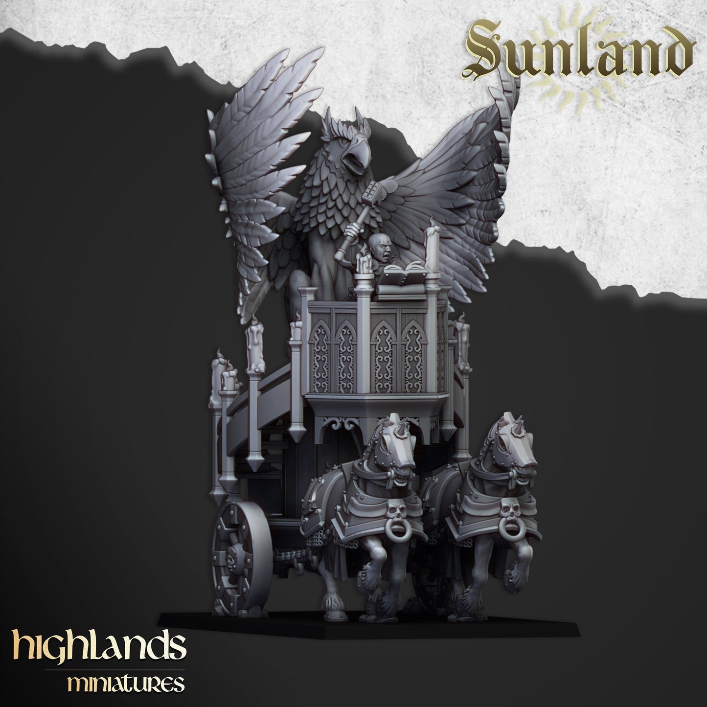 Altar on Chariot of Sunland  by Highland Miniatures