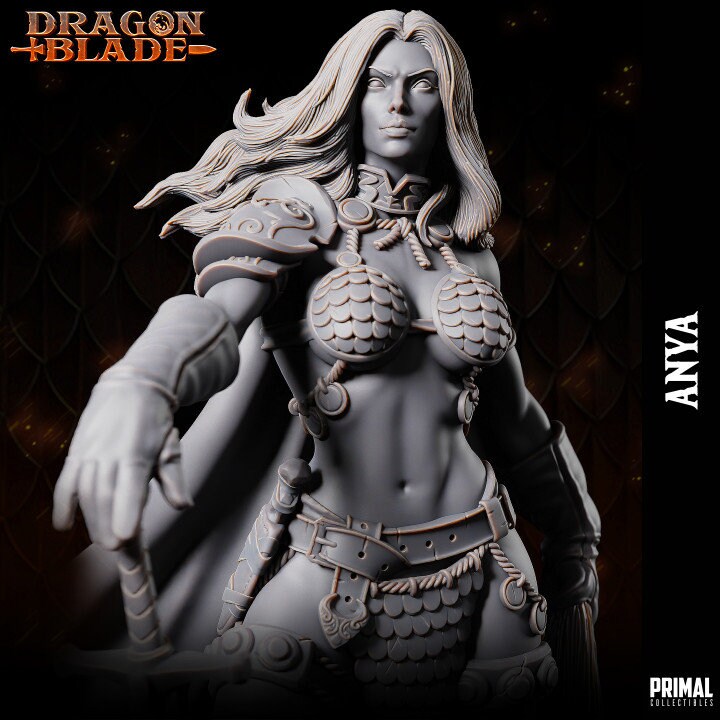 Anya Female Barbarian by Primal Collectibles Miniatures