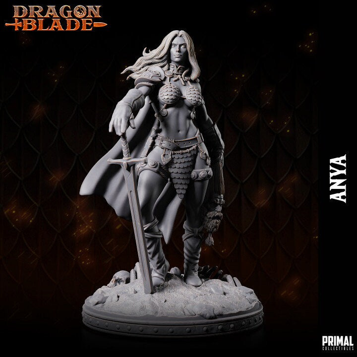 Anya Female Barbarian by Primal Collectibles Miniatures