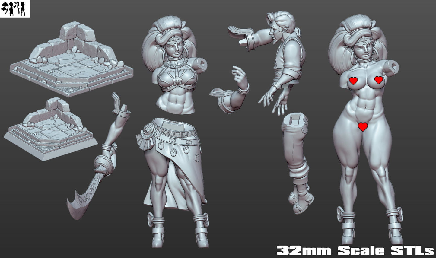 Amazon Lady and Captive by Gaz Minis