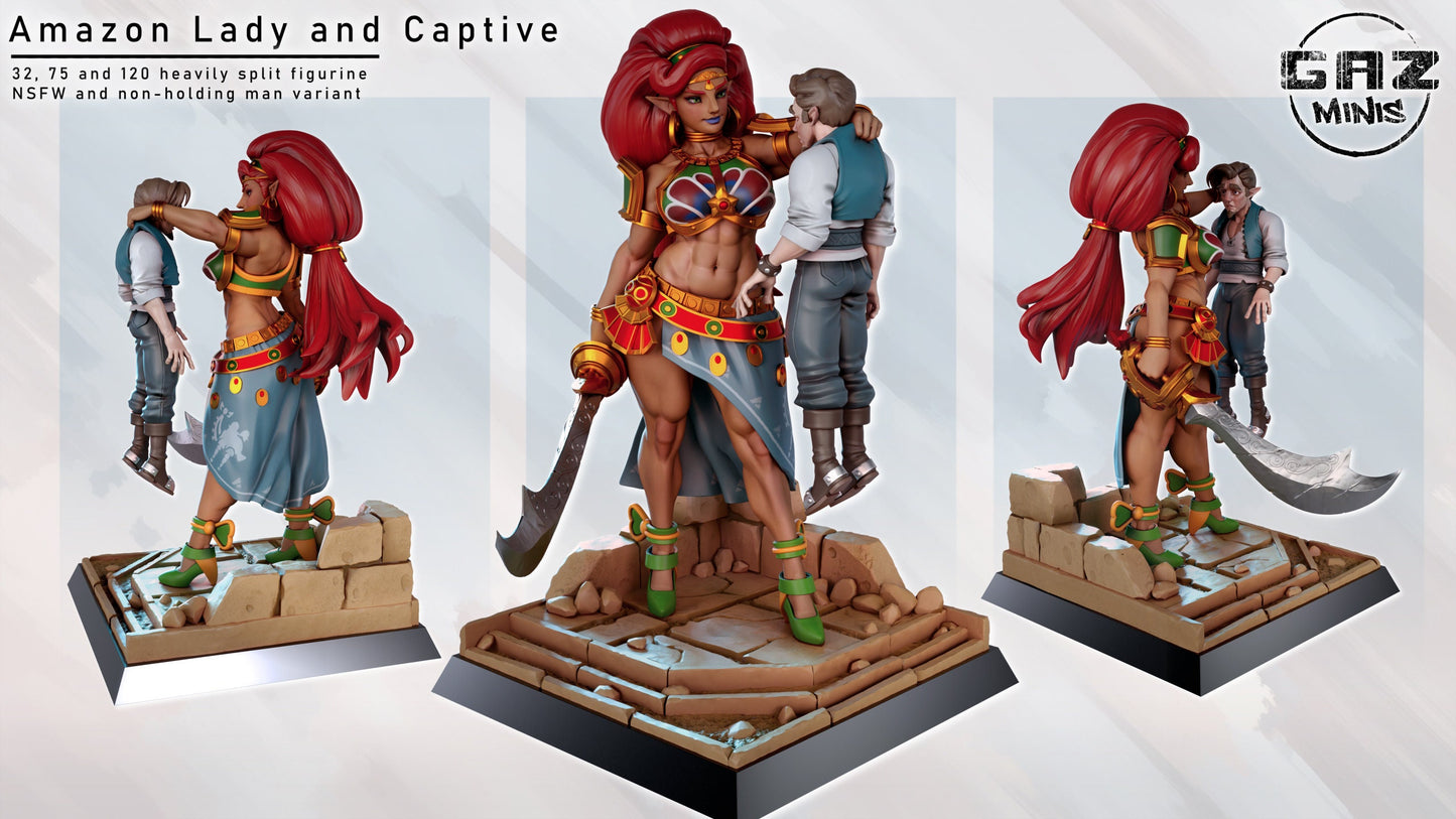 Amazon Lady and Captive by Gaz Minis