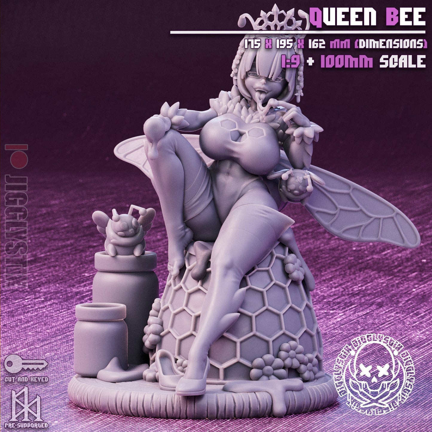 Queen Bee by Jigglystix Pin Up Factory Miniatures