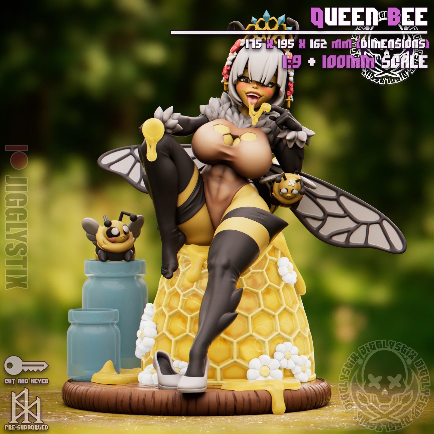 Queen Bee by Jigglystix Pin Up Factory Miniatures