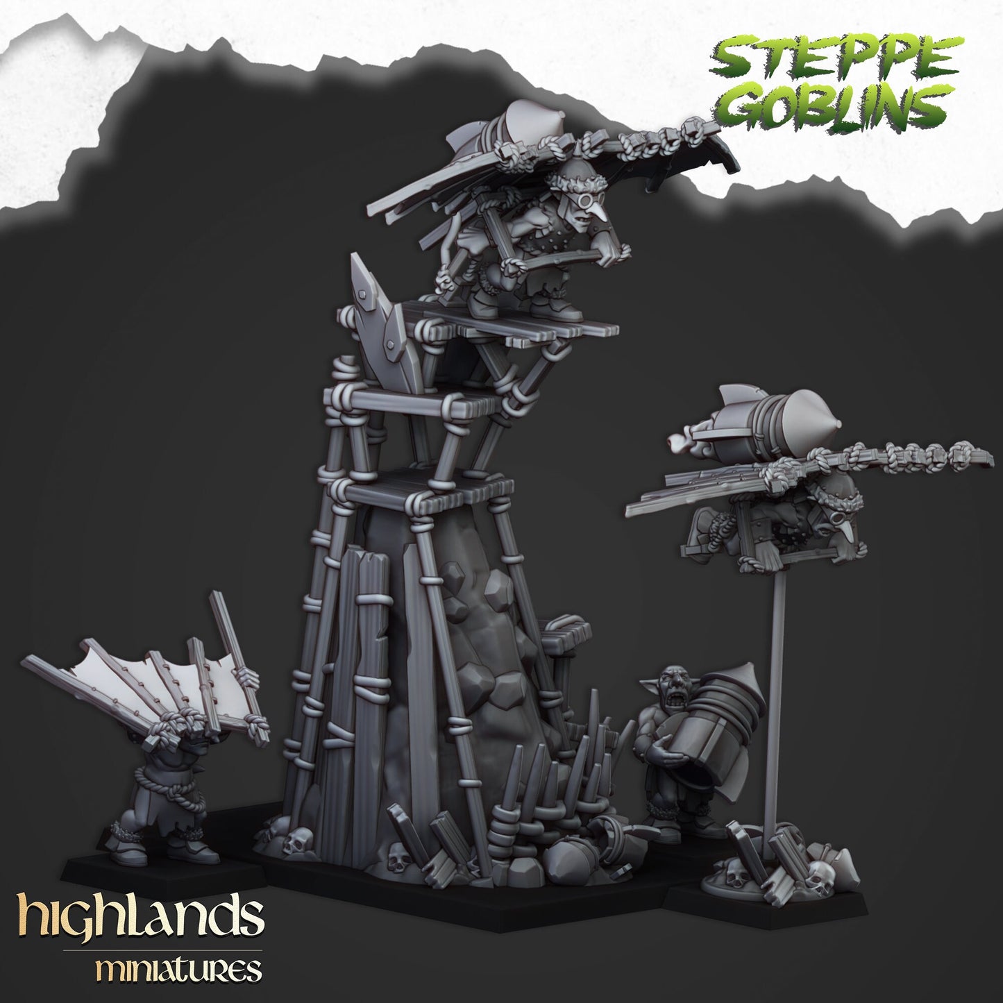 Steppe Flying Goblins By Highland Miniatures