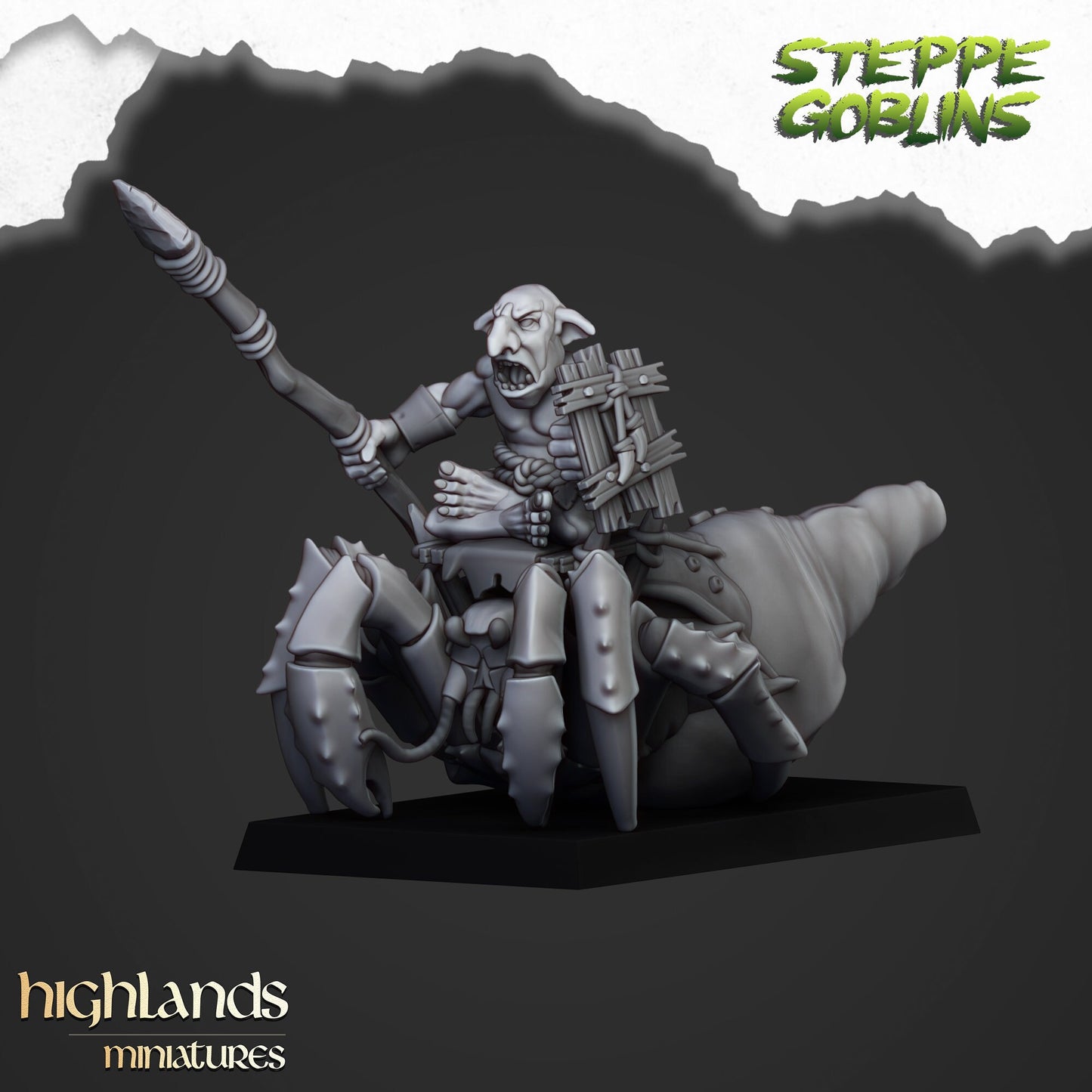 Mounted Coast Goblins Calvary Unit By Highland Miniatures