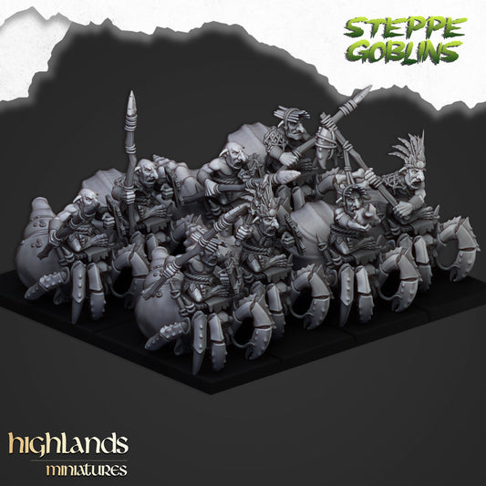 Mounted Coast Goblins Calvary Unit By Highland Miniatures