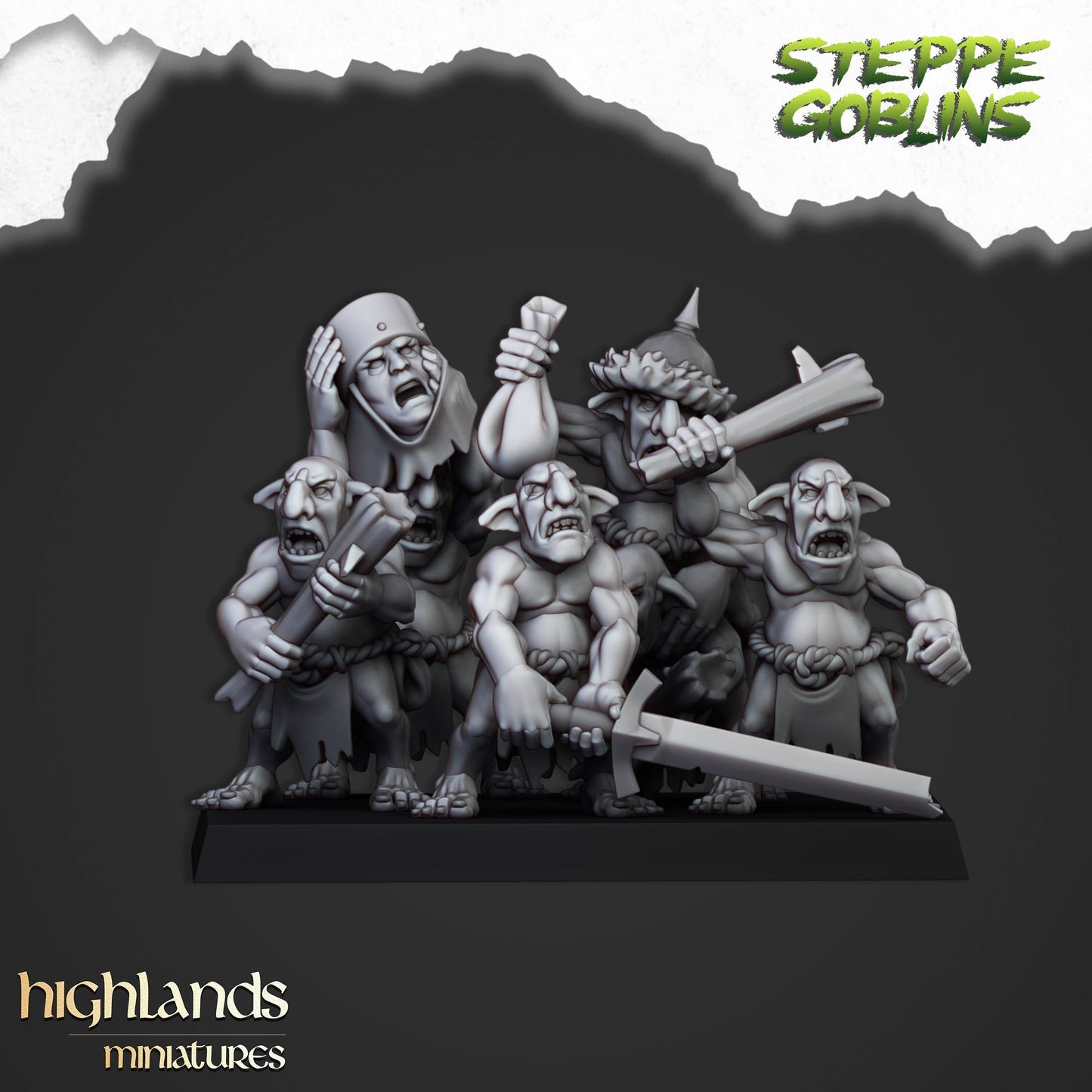 Steppe Gnobler Swarms By Highland Miniatures