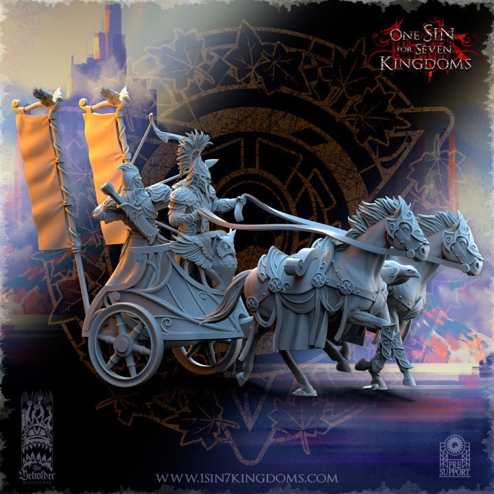 Silvermoor Elves Chariots by Beholder Miniatures