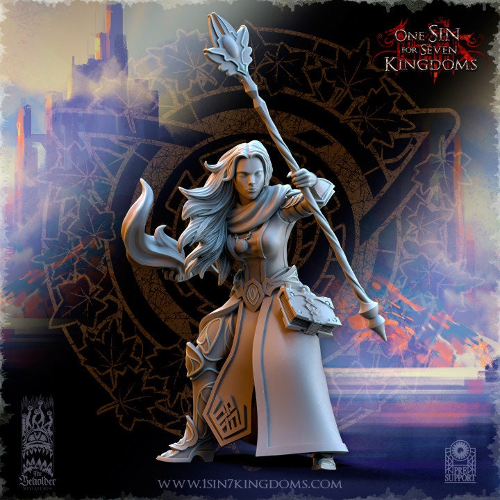 Silvermoor Elves Sorceresses of the Inner Circle by Beholder Miniatures