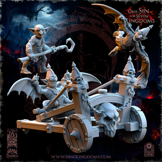 The Black Horde Goblins Slingshot of Doom by Beholder Miniatures