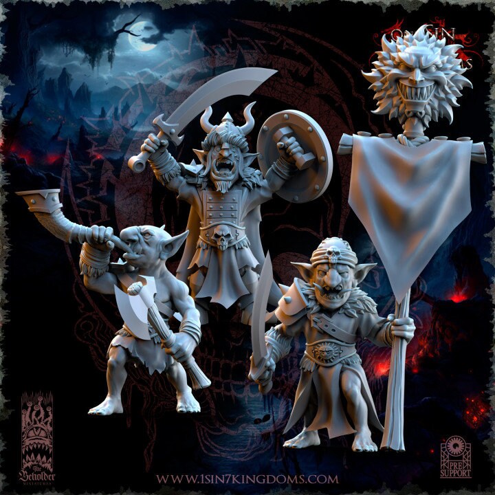 The Black Horde Goblins Desert Warriors by Beholder Miniatures