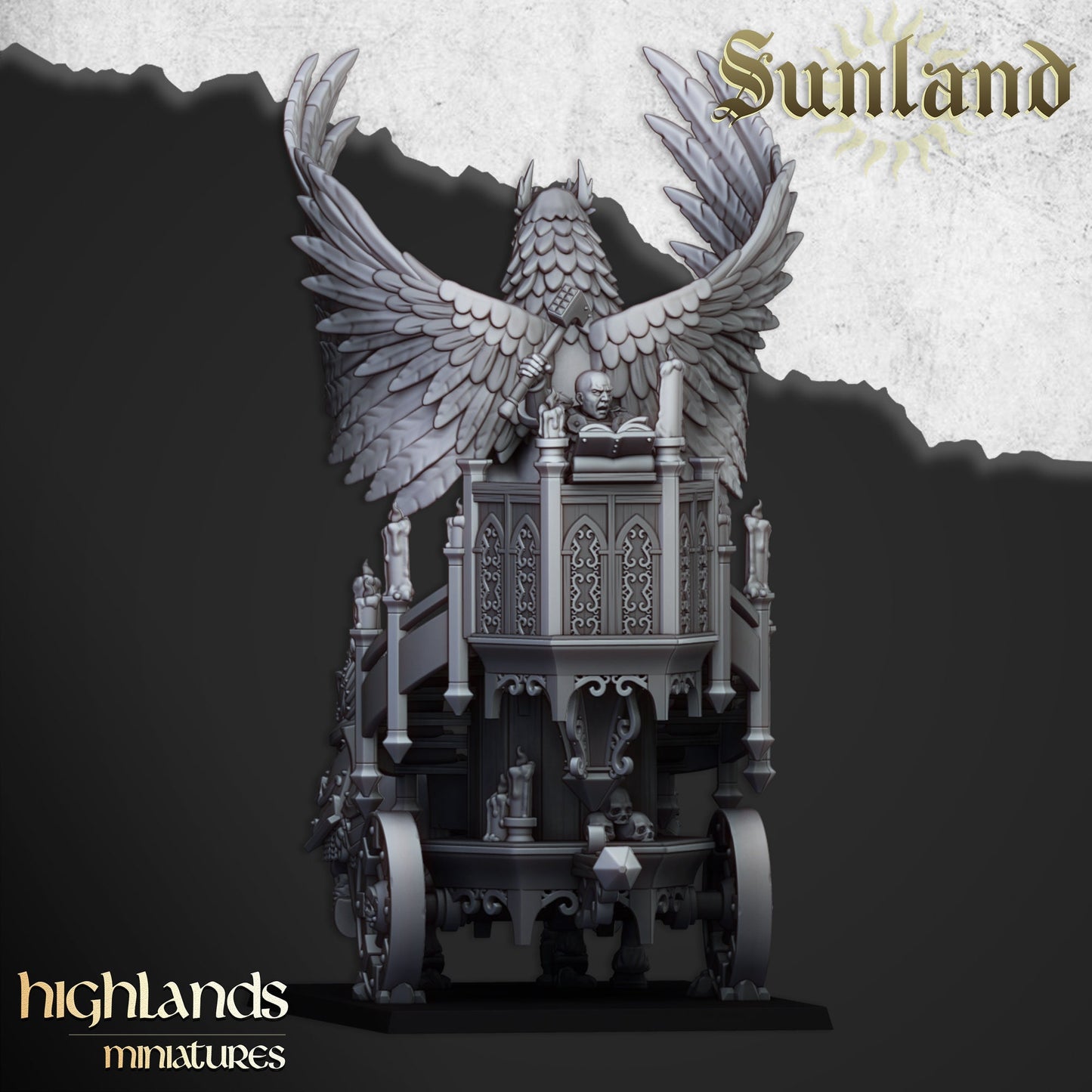 Altar on Chariot of Sunland  by Highland Miniatures