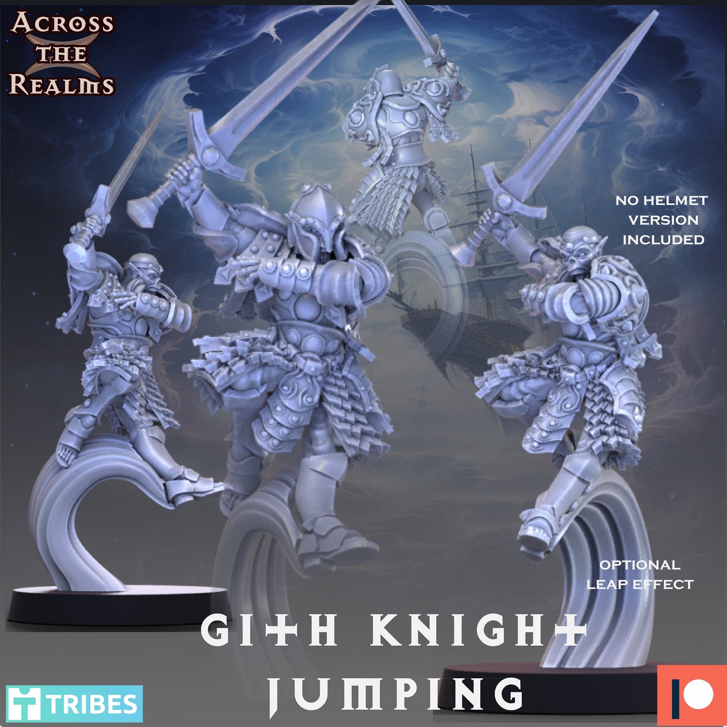 Gith Knight Multiple Versions by Across the Realms Miniatures