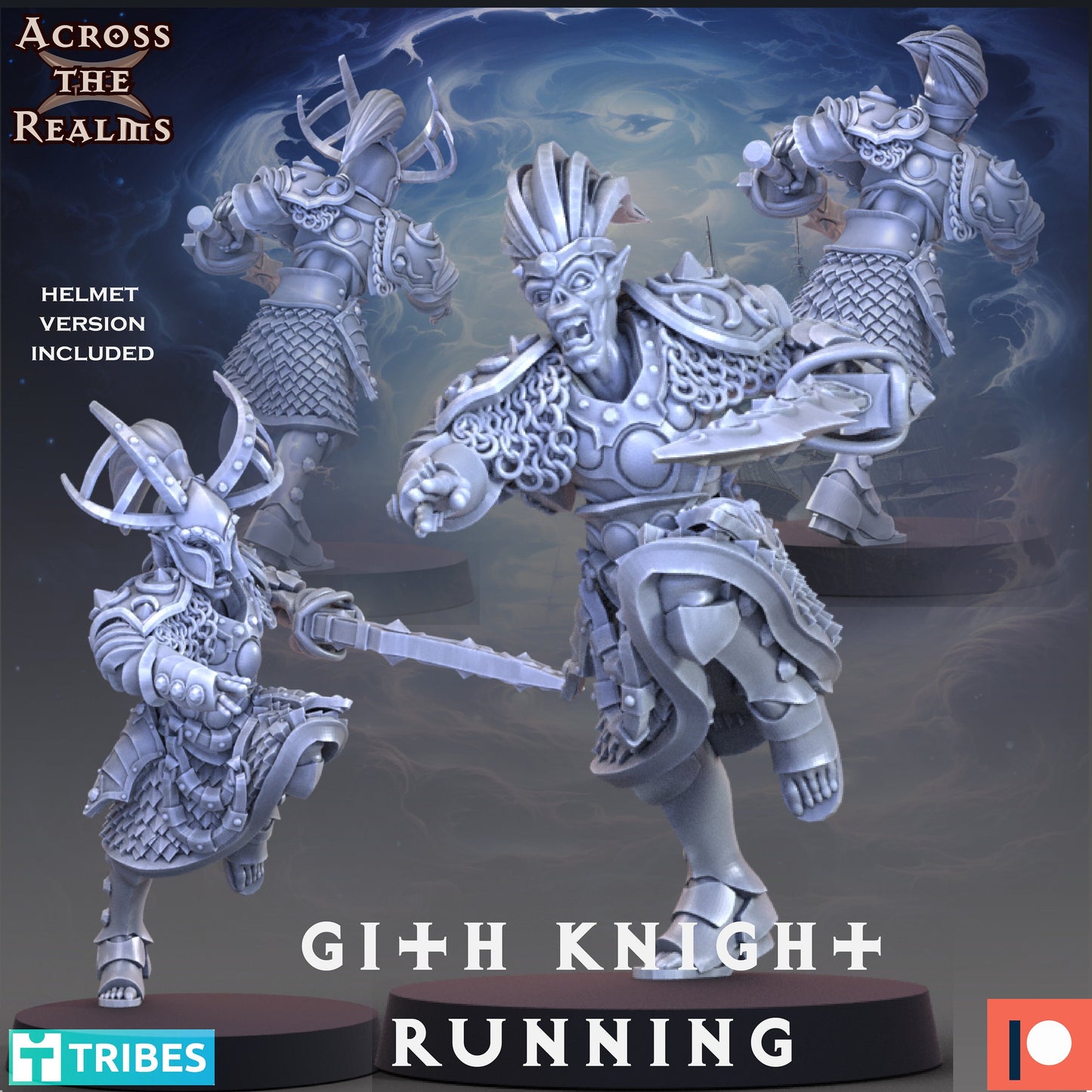 Gith Knight Multiple Versions by Across the Realms Miniatures