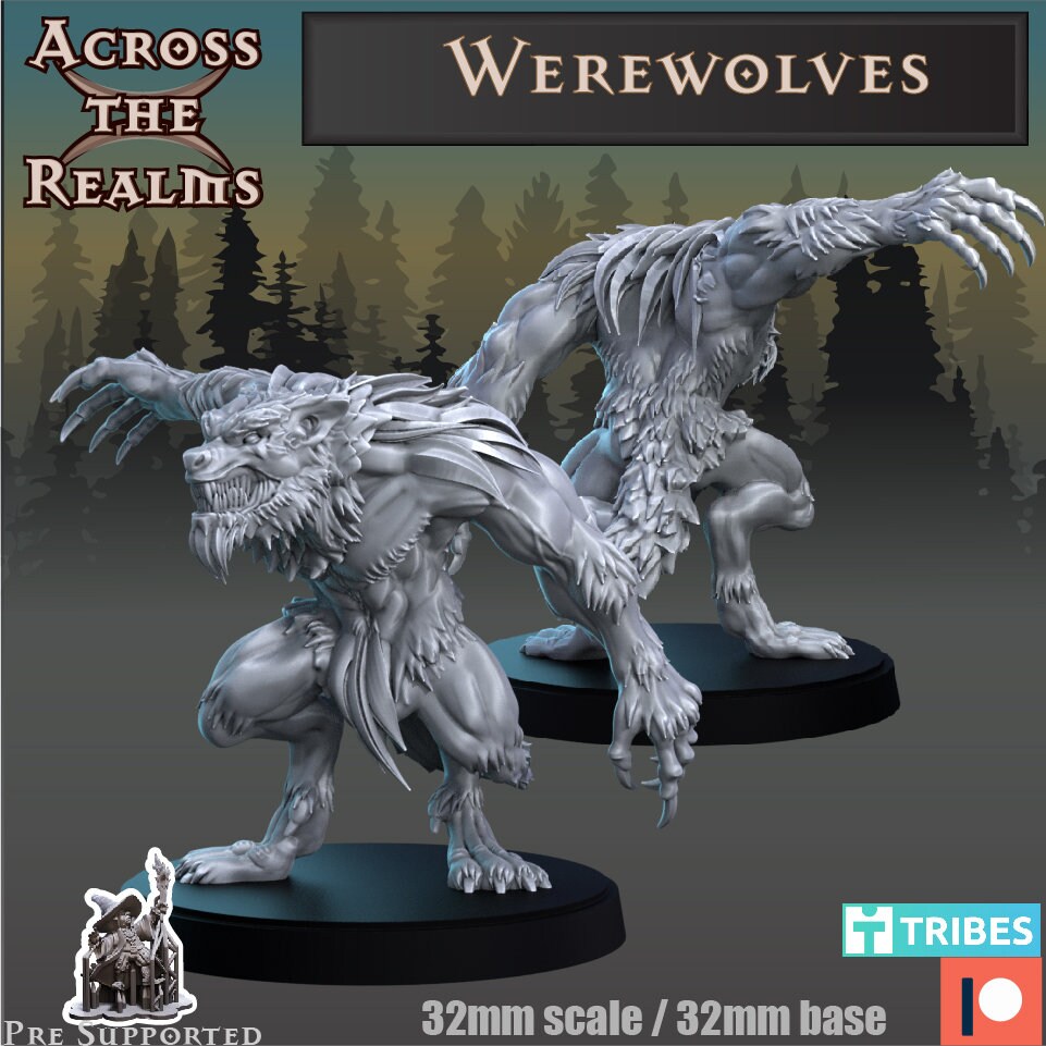 Werewolves from the Dark Woods by Across the Realms Miniatures