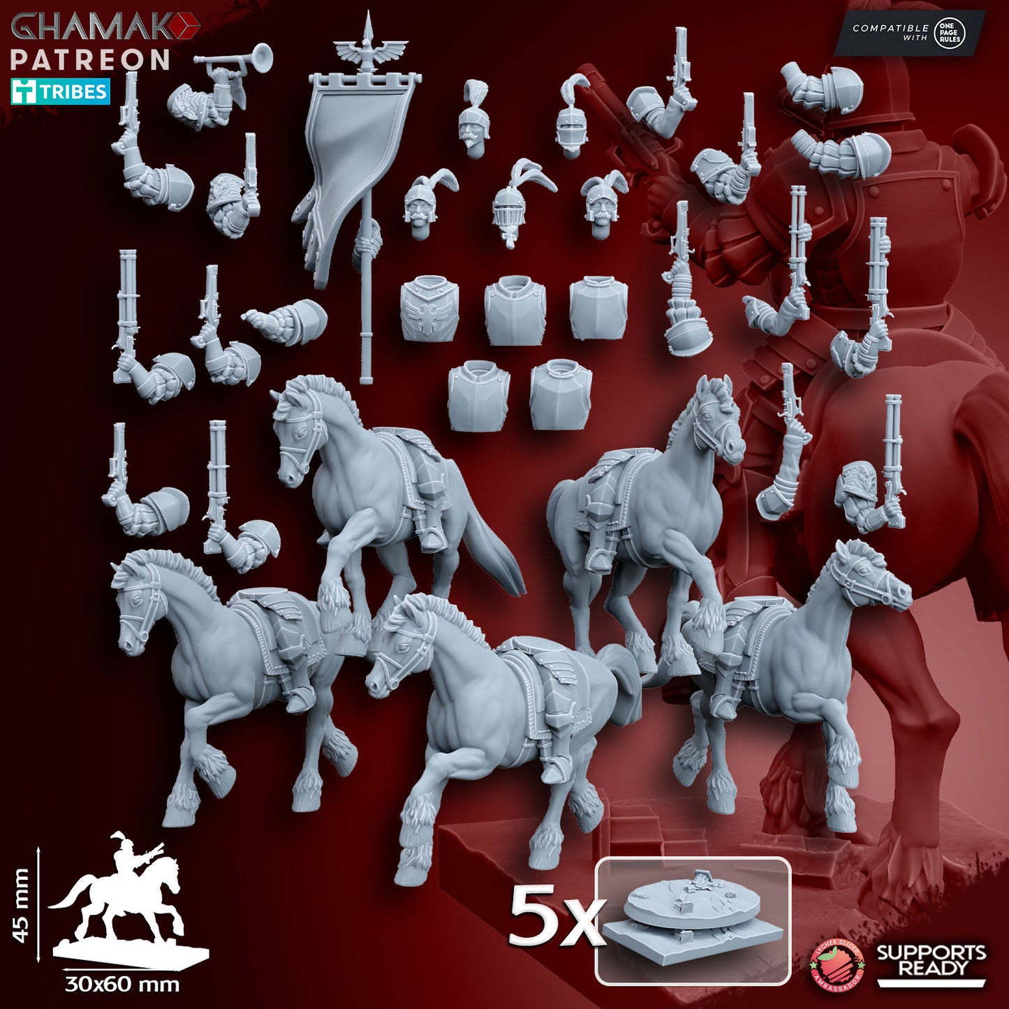 Mounted Pistoliers/Handgunners by Ghamak Miniatures