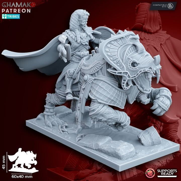 God King on Sabertooth by Ghamak Miniatures