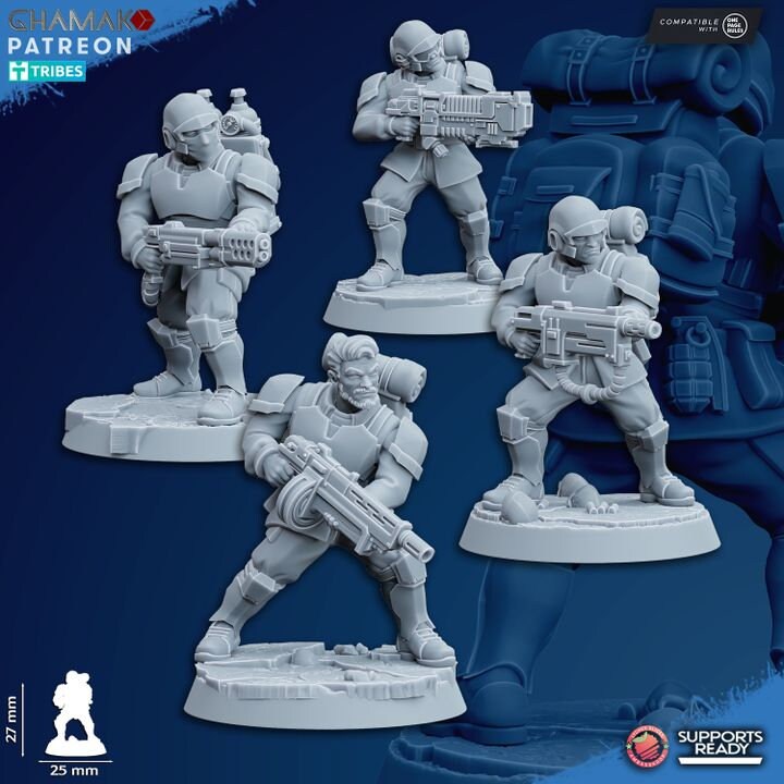 Assault Troops Special Weapons by Ghamak Miniatures